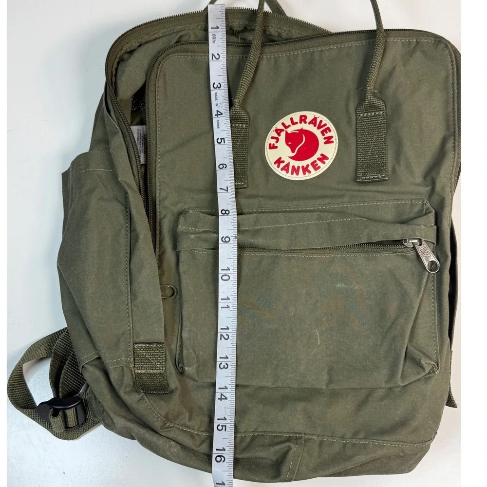 Fjallraven Kanken Classic Backpack Green 23510 Vinylon F School Bag